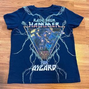 Marvel THOR Blue Short Sleeve T-Shirt | Youth Size Large 10/12